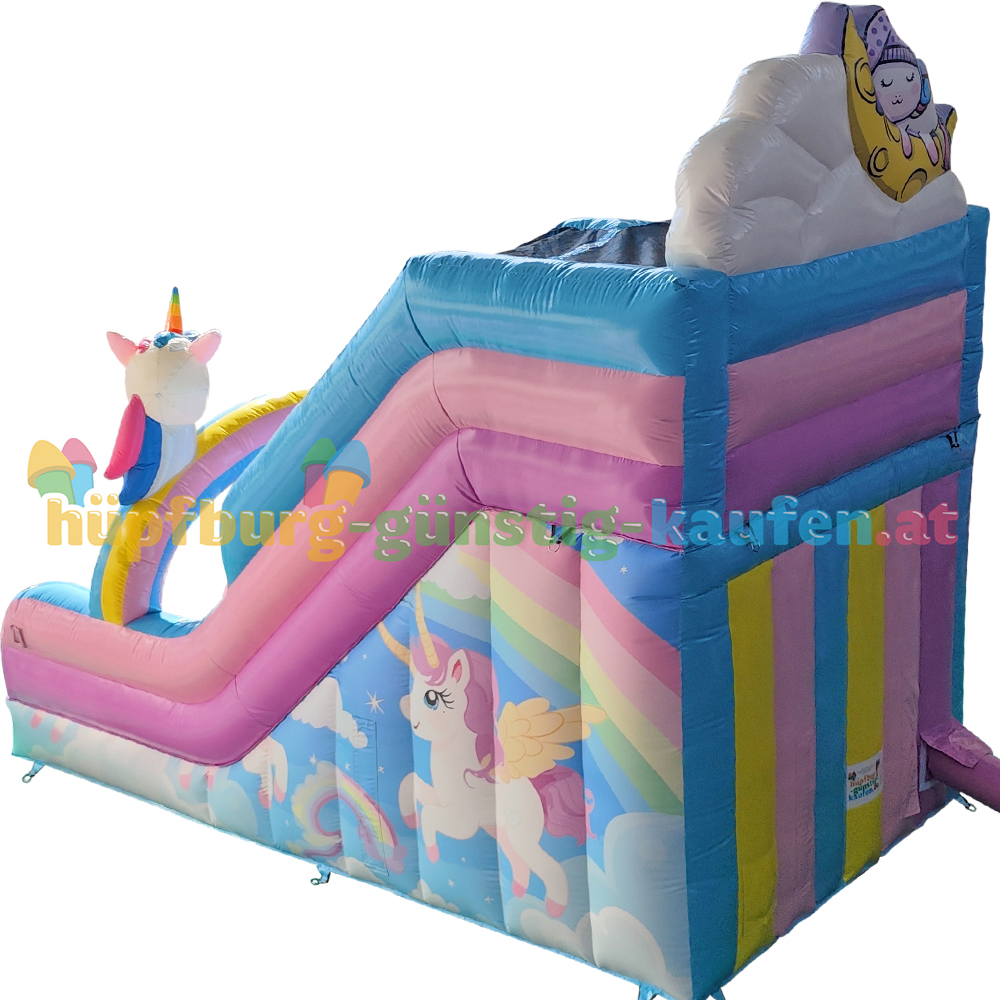 Hüpfburg Rutsche Einhorntraum – Bild 2